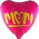 18" Fuchsia Herzballon Mama