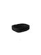 Sanindusa Sanibold Countertop Sink Porcelain 48x40cm Black Matt