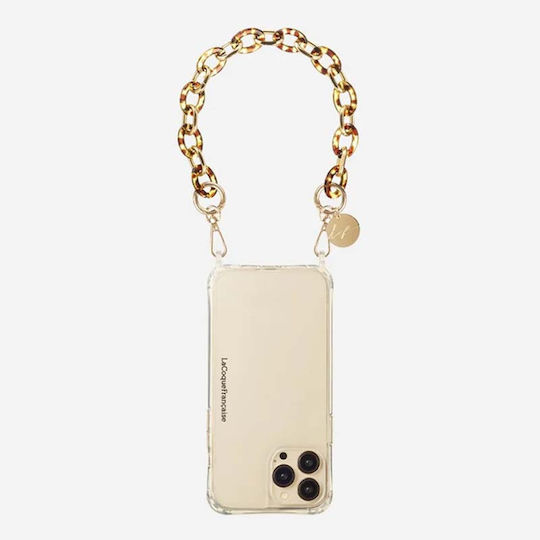 Lacoquefrancaise Cassy Kurz Le314881 Braun-goldene Handykette