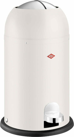 Wesco Wesco Kunststoff Mülleimer mit Pedal Beiges 12lt