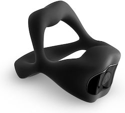 Ns Novelties Techno Strobe Vibrating Cockring Δονούμενο Δαχτυλίδι Πέους Μαύρο