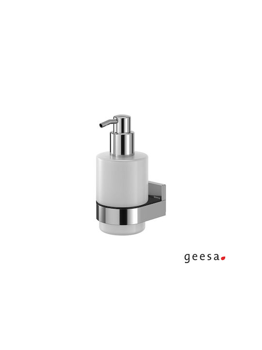 Geesa Επιτοίχιο Dispenser από Ανοξείδωτο Ατσάλι Ασημί 200ml