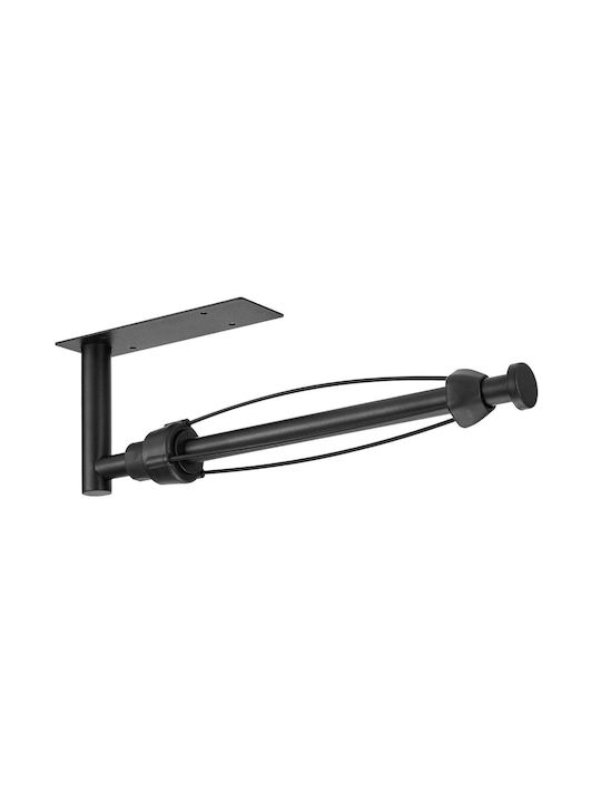 Metallic Paper Towel Holder Black