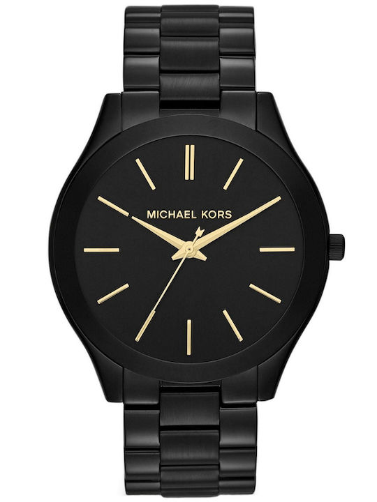 Michael Kors Runway Ανδρικό Ρολόι 50mm Μπαταρίας με Μαύρο Μεταλλικό Μπρασελέ