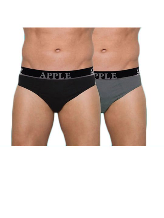 Men's Slips Black, Anthracite 2Pack