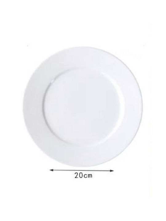 SDS Plate Shallow Ceramic White 8cm