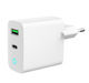 Gembird Charger Without Cable with USB-A Port and USB-C Port 20W Power Delivery / Quick Charge 3.0 Whites (TA-UC-PDQC20L-W-01)