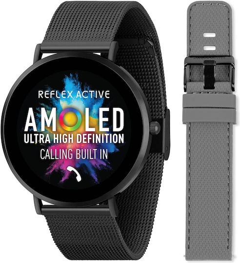 Reflex Active Series 42 Oțel inoxidabil 43mm Smartwatch (Negru)