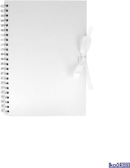 Artemio 21x29,7cm БЕЗ ЛИНИИ С 40 БЕЛИ ЛИСТА Сватбена Книга с Пожелания За Сватба Бял