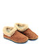 Anatomical Leather Women's Slippers Brown