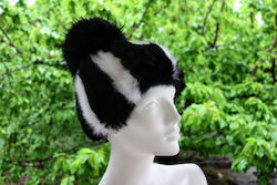 Pom Pom Beanie Unisex Beanie Gestrickt in Schwarz Farbe