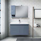 Mabo Countertop with Sink & Mirror with Light White Laca