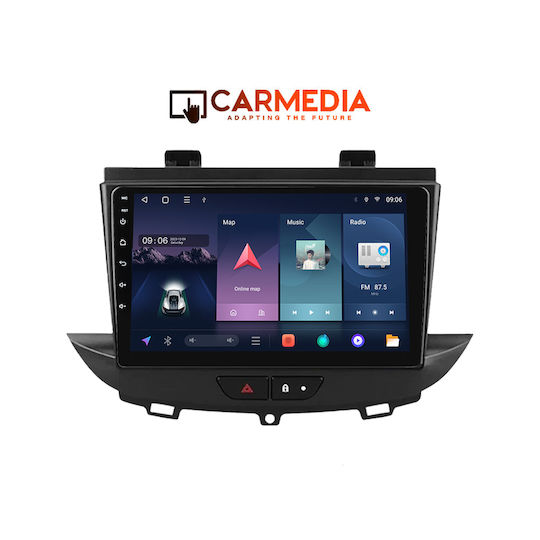 Carmedia Car Audio System for Opel Crossland / Grandland 2017 (Bluetooth/USB/WiFi/GPS/Apple-Carplay/Android-Auto) with Touch Screen 9"