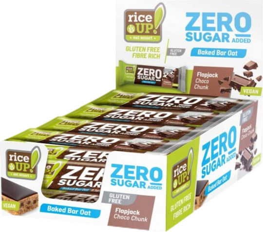 RiceUp Baton Cu Cereale Cu Ciocolată Fără Zahăr Adăugat 12x70gr