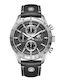 Beverly Hills Polo Club Men's Watch Battery with Black Leather Strap