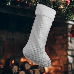 Christmas Decorative Sock Silver