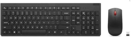 Lenovo Essential Безжично Комплект клавиатура и мишка Английски US Черен