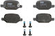 Set De Placute Pentru Frana Cu Discuri Spate Trw Fiat 500l 0.9-1.6d 09.12 Înălțime 43.9mm Lățime 95.8mm Grosime 17.0mm Senzor De Uzură Da