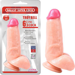 Dildo Realistic Cu Scrotum Și Ventuză Flesh 17cm