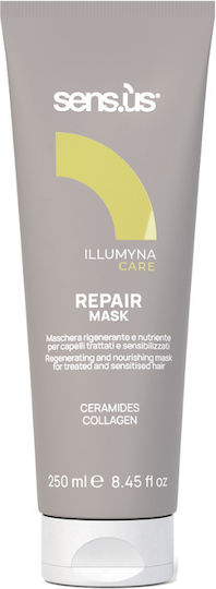 Illumyna Pflege Reparaturmaske 250ml von Sensus Nahrung Wiederaufbau für beschädigtes, brüchiges, chemisch behandeltes Haar