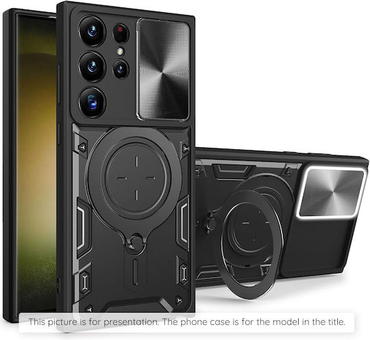 Techsuit Camguard Pro Umschlag Rückseite Silikon Schwarz (Honor Magic7 Pro - Techsuit)