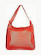 Leather Women's Bag Shoulder Red