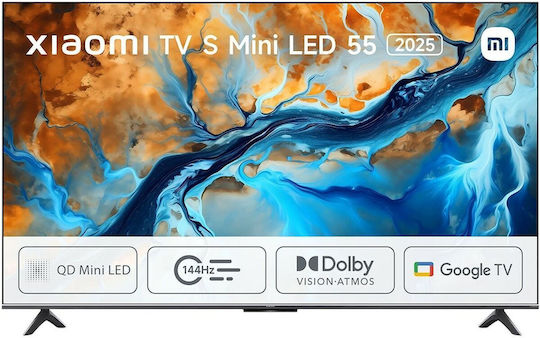 Xiaomi Smart Τηλεόραση 55" 4K UHD Mini LED S 2025 HDR (2025) L55MA-SPLEU