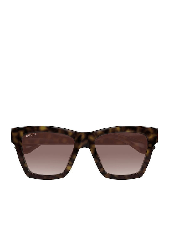 Gucci Women's Sunglasses with Brown Tartaruga P...