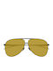 Gucci Men's Sunglasses with Gray Metal Frame and Yellow Lens GG1677S 003