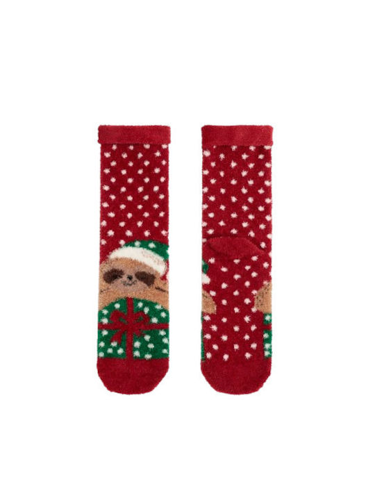 Admas Women's Christmas Socks RED