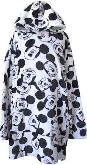 Disney Mickey Mouse Kids Blanket Hoodie Fleece Coral Sleeves Hood Aym072976 White Disney Mickey Mouse Kids Blanket Hoodie Fleece Coral Sleeves Hood Aym072976 White