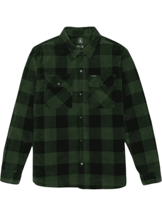 Volcom Bowered Fleece Μακρυμάνικo Overshirt Dar...