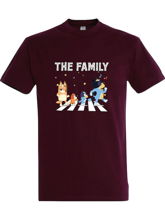 Tricou unisex "Familia Heeler Bluey Tată Mamă" ...