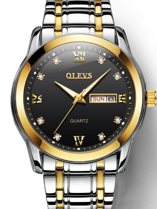 Olevs Uhr Batterie mit Metallarmband Olevs Uhr Batterie mit Metallarmband