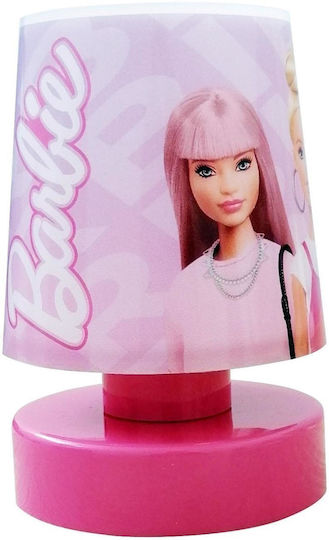 ARlight Παιδικό Φωτιστικό Πορτατίφ Barbie Ροζ 11εκ.