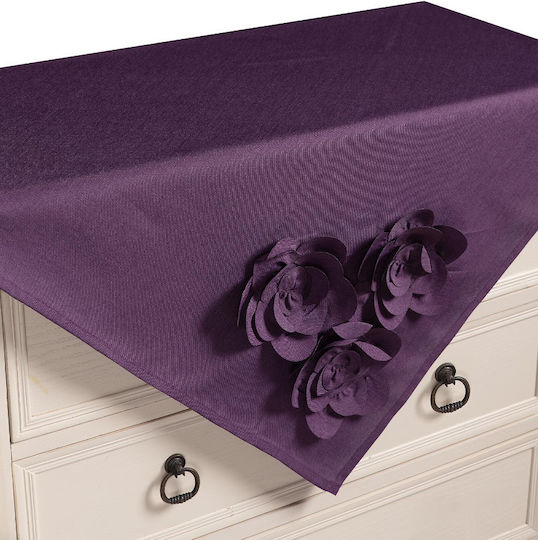 Silk Fashion Καρέ Τραπεζομάντηλο 558 Μωβ 85x85εκ.