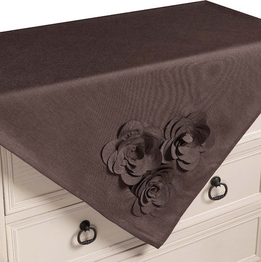Silk Fashion Kariert 558 Coffee 85x85cm