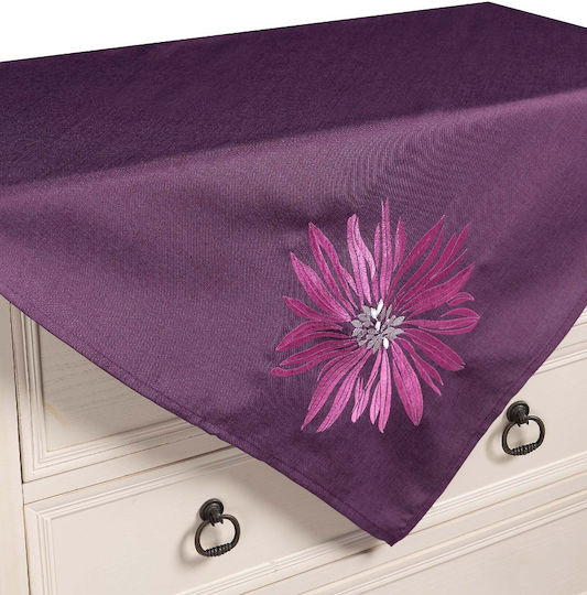 Silk Fashion Checkered 5227 Purple 85x85cm