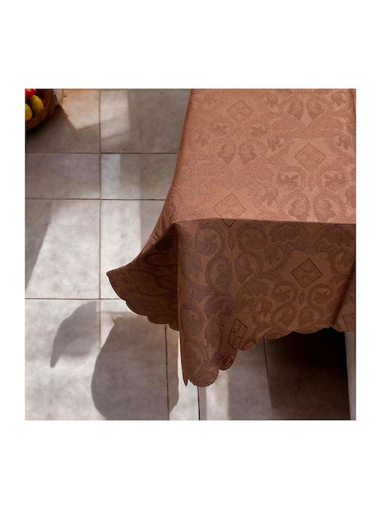 Linea Home Tischtuch Fleckabweisend Barock Coff...
