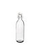 24home.gr Bottle Water Glass with Clip Transparent 1000ml