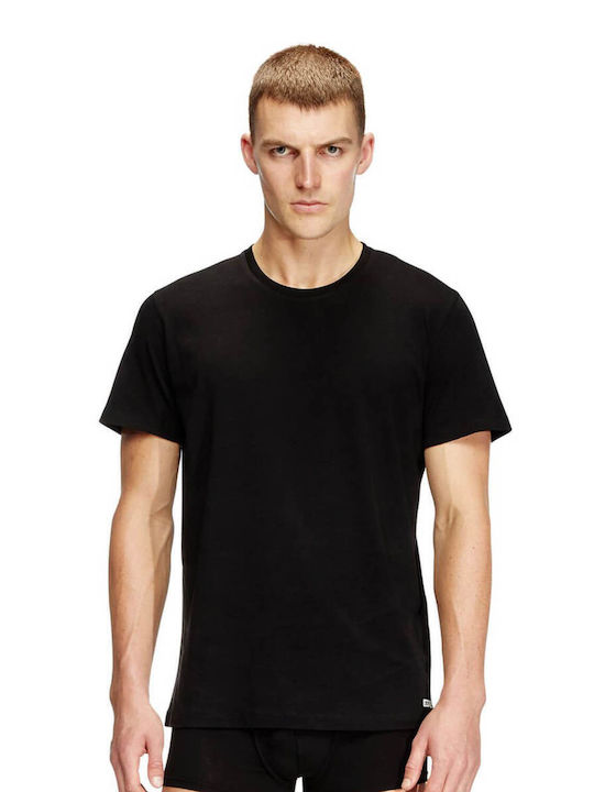 Diesel Men's Undershirts Short-sleeved Black 3Pack