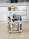 HomCom Rack de bucătărie Metalic Albă 57x37x83cm