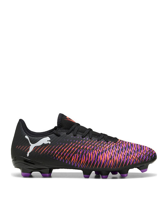 PUMA Future 8 Play Football Shoes with Cleats FG/AG Black PUMA Future 8 Play Football Shoes with Cleats FG/AG Black