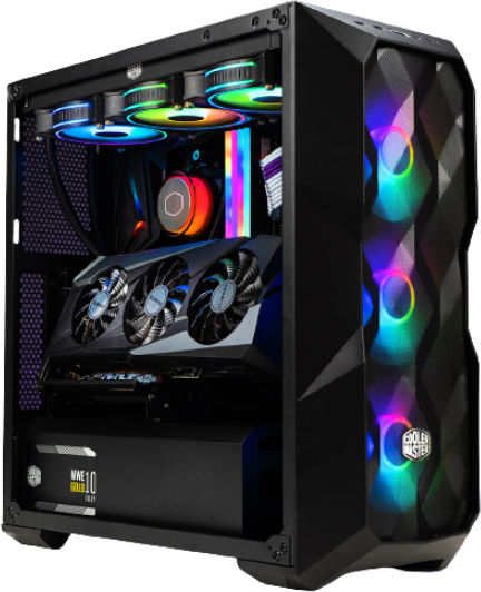 Vengeance Venom CoolerMaster Edition-S2 Gaming Desktop PC (Ryzen 5-5500/32GB DDR4/1TB SSD/GeForce RTX 4060/No OS)