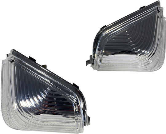 Τρεχούμενα Led Φλας Καθρέφτες Mercedes Sprinter Vw Crafter 2006-2021 Chrome 2τχμ