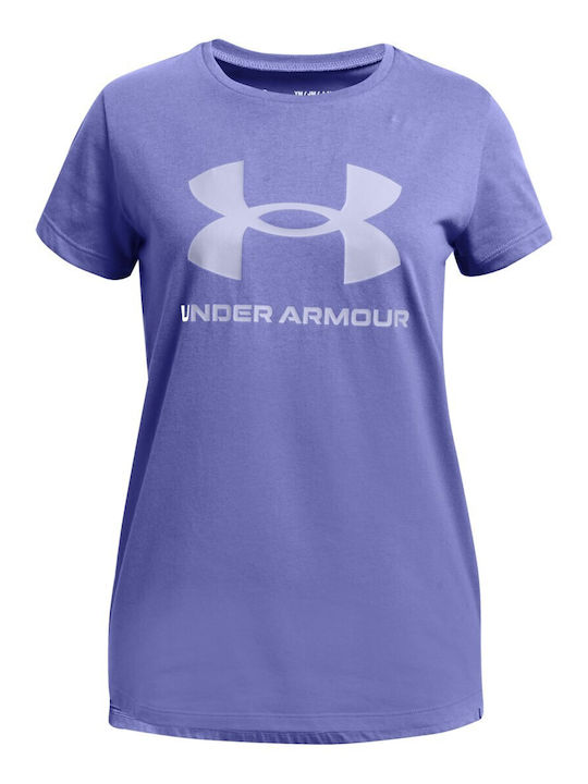 Under Armour Kids' T-shirt Purple Live Sportstyle