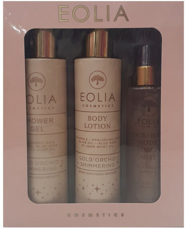 Eolia Cosmetics Set Îngrijire pentru Hidratare, Curățare corp & Strălucire 3buc