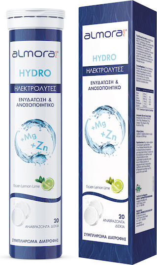 almora PLUS® HYDRO Λεμόνι 20 αναβράζοντα δισκία