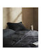 Gofis Home Sentia Σετ Σεντόνια Υπέρδιπλα 245x270εκ. Μαύρο (4τμχ)
