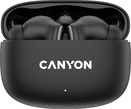 Canyon OnGo 9 In-ear Bluetooth Handsfree Ακουστικά με Θήκη Φόρτισης Μαύρα